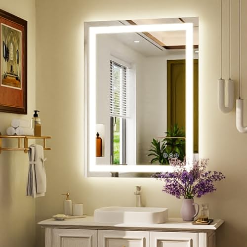 XRAMFY 38'' x 26'' LED Bathroom Mirror with Lights
